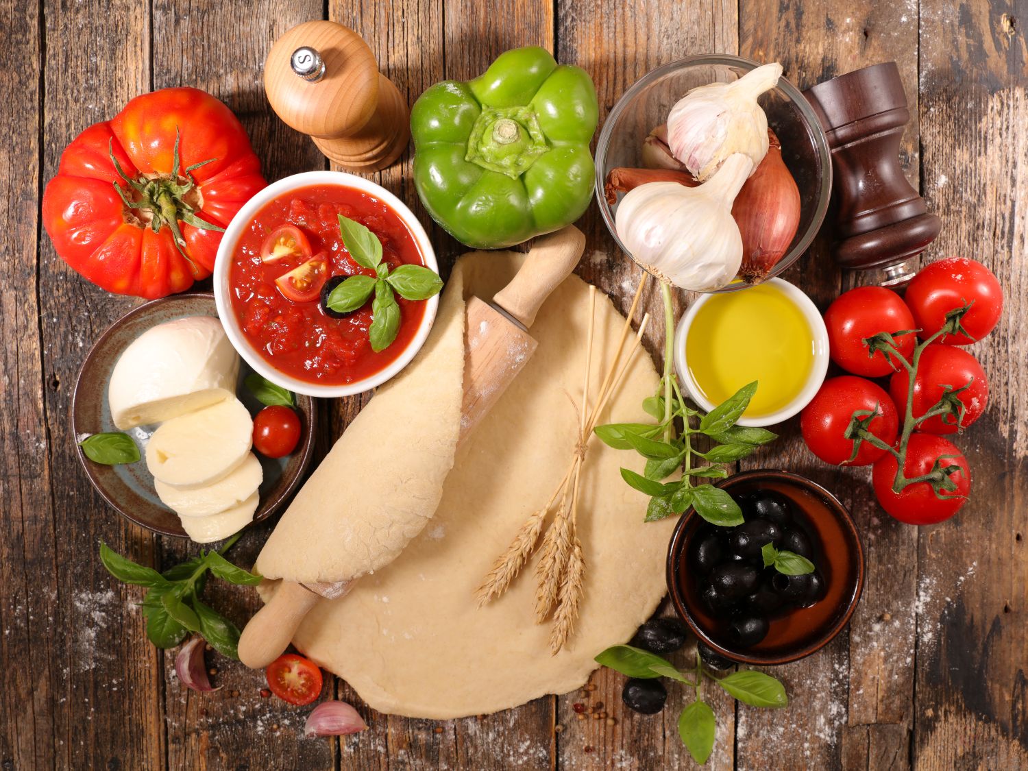 Traditional Pizza Ingredients